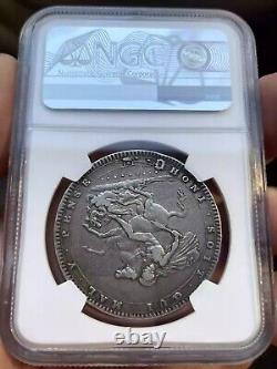 NGC XF condition Great Britain UK King George III 1820 one crown silver coin