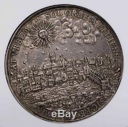 Ngc-au58 1633 Great Britain Retune Of Charles I To London Silver Medal Rare