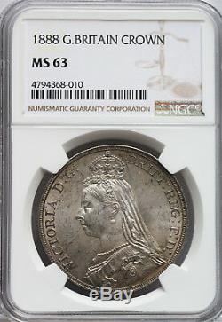 Ngc-ms63 1888 Great Britain Crown Silver Key Date