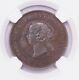 Ngc-pf64bn 1857 Great Britain Half Penny=5cents Bronze Pattern Pop Top