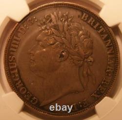 Nice 1821 Secundo Great Britain Silver Crown NGC AU 50