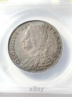 Nicely Toned 1746 Great Britain Lima 1/2 Crown Graded by ANACS AU-50 KM 584.3