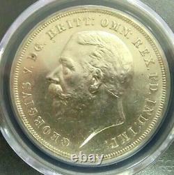 PCGS MS62 Gold Shield-Great Britain 1935 George V Silver One Crown BU Scarce