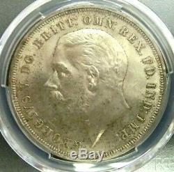 PCGS MS64 Gold Shield-Great Britain 1935 George V Silver One Crown Choice BU