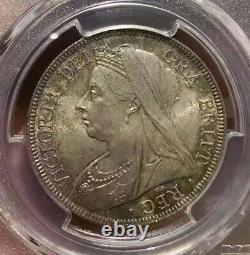 PCGS MS66 Great Britain UK 1897 Queen Victoria Silver Coin 1/2 Crown Half Crown