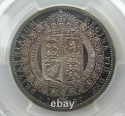 PCGS PR63 Great Britain UK 1887 Victoria Proof Silver Coin 1/2 Crown Half Crown