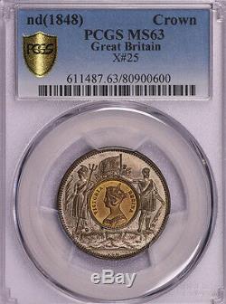Pcgs-ms63 1848 Great Britain Crown