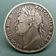 Rare 1821 Uk Great Britain George Iv Georgius Iiii Crown Silver Coin