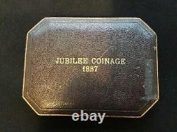 Rare 1887 Q/victoria Silver Proof Jubilee Issue Crown To 3d 7 Coin Set In Case