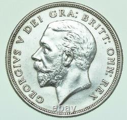 Rare 1929 George V Wreath Crown, British Silver Coin Only 4994 Struck Au