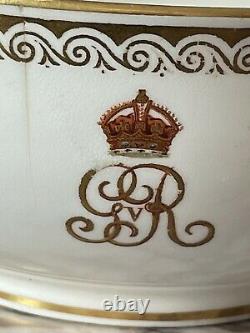 Royal Provenance Buckingham Palace George V China Crown Slop Bowl Antique GVR