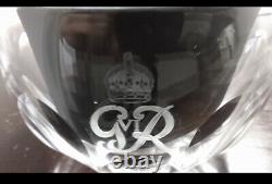 Royal Provenance Buckingham Palace George VI Crown Glass Bowl Antique GVIR