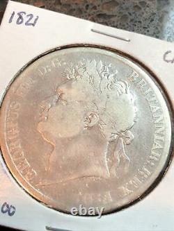 SASA 1821 Great Britain One Crown SECUNDO. 925 Silver Coin 5 Shillings