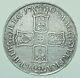 Scarce 1703 Anne Vigo Crown, British Silver Coin Vf