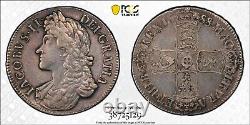Scarce Silver 1688/7 England Great Britain Crown PCGS XF40 Trident Collection