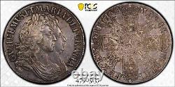 Scarce Silver 1691 England Great Britain Crown S-3433 PCGS XF45