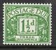 Sg D48wi 1955-57 1½d Edward Crown Postage Due Watermark Inverted Unmounted Mint