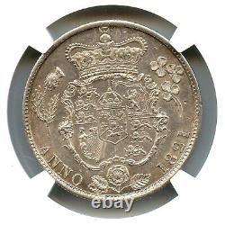 Silver 1821 Great Britain 1/2 Half Crown George IV NGC MS61