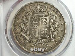 Silver 1845 Great Britain Crown KM#741 PCGS VF-30 S-3882 SN3905