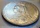 Uk 1889 Crown / Great Britain Silver Coin Queen Victoria Jubilee Head