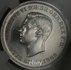 Uk Great Britain, 1 Crown George VI 1951 Ngc Pl 65 (u), Rare