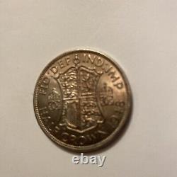 VINTAGE 1948 Great Britain UK King George VI Vintage Half Crown Coin