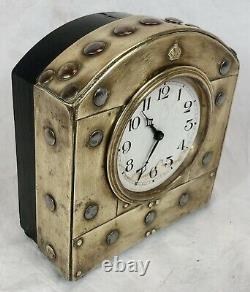 Ww1 Trench Art Mantle Clock, Military Crown