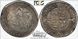 1551 Couronne S-2478 Grande-bretagne Pcgs Vf20 Edward VI Silver Coin Très Fine Rare