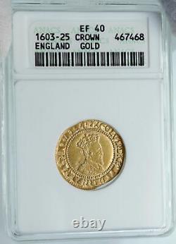 1603-25 Grande-bretagne Old Antique Uk Queen Victoria Gold 2 Sovereign Coin I88108