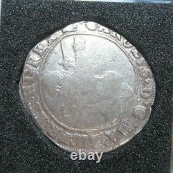 1625-1649 Charles I Half Crown Part Of The Middleham Horde Trouvé 1993 Tour Monnaie