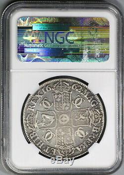 1662 Ngc Vf 25 Charles II Couronne Angleterre Grande-bretagne No Rose Coin (19082505c)