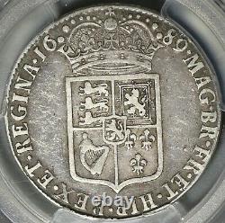 1689 Pcgs Vf 25 William Mary 1/2 Crown Great Britain Silver Coin (21010402c)