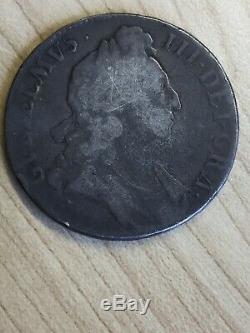 1695 Uk Grande-bretagne William 111 Couronne Coin