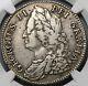 1743 Ngc Vf 30 Georges Ii 1/2 Couronne Grande-bretagne Georgius Pièce D'argent Rare (23102201d)