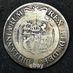 1817 Grande-Bretagne George III (1/2) Demi-couronne Pièce en argent Km #667 #2