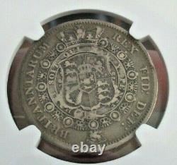 1817 Grande-bretagne 1/2c Crown Bull Head Silver Coin George III Ngc Vf-20
