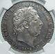 1818 Grande-bretagne Royaume-uni Roi George Iii Old Antique Silver Crown Coin Ngc I87202