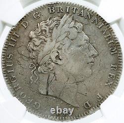 1819 Grande Grande-bretagne Royaume-uni George III 0.84oz Argent Crown Pièce Ngc I117859