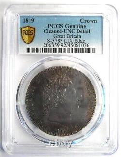 1819 Grande-bretagne Angleterre George III Crown Coin Pcgs Détail Non Circulé Unc Ms