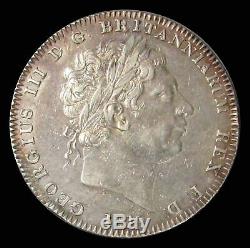1819 LIX Argent Grande-bretagne Couronne George III Coin Prachtig