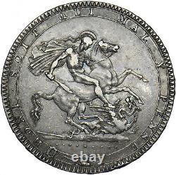 1819 LIX Crown George III Pièce D'argent Britannique Très Nice