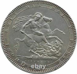 1819-lix Grande-bretagne George III Laur Head Silver Crown Coin