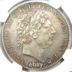 1820 Grande-bretagne Angleterre George III Crown Coin Certifié Ngc Au Détails