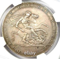 1820 Grande-bretagne Angleterre George IV Crown Coin Certifié Ngc Au Détails
