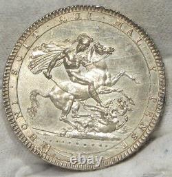 1820 Grande-bretagne Silver Crown Non Circulé Détails Cleaned #061620