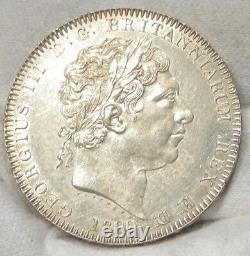 1820 Grande-bretagne Silver Crown Non Circulé Détails Cleaned #061620