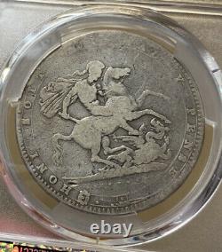 1820 Great Britain Crown Pcgs Ag03 Dépassement 19 Silver Coin George III