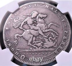 1820 LX Grande-Bretagne Couronne, NGC VF 20, belle pièce d'argent #1386