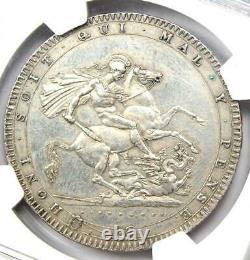 1820 LX Grande-bretagne Angleterre George III Crown Coin Certifié Ngc Au Détails