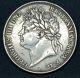 1821 Grande-bretagne Gb Couronne George Iv British Silver Coin V De Nice